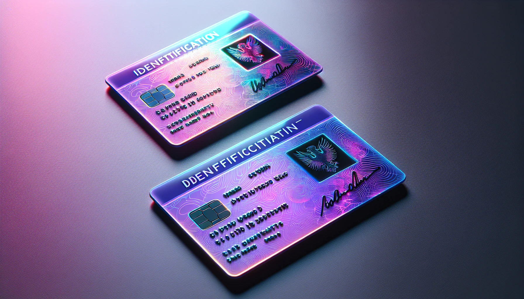 Comparing security features on real and fake identification cards