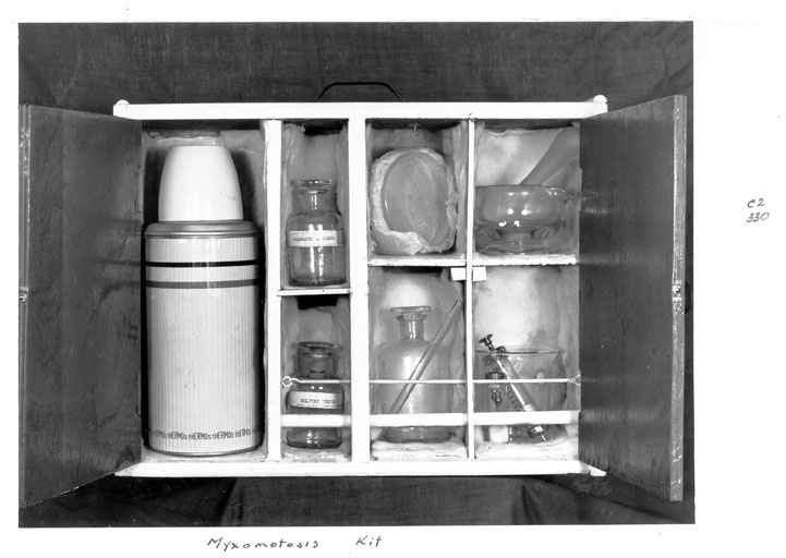 File:Queensland State Archives 4509 Myxomatosis kit c 1951.png