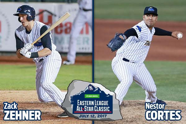 Zack Zehner, Nestor Cortes Added To Eastern League All-Star Team