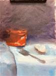 Copper Pot on my easel now... - Posted on Wednesday, April 15, 2015 by Peggy Schumm