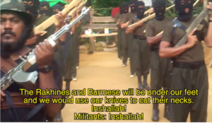 Myanmar jihadis: “Burmese will be under our feet and we would use our knives to cut their necks, inshallah”