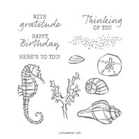 Seaside Notions Cling Stamp Set Seaside Notions Cling Stamp Set