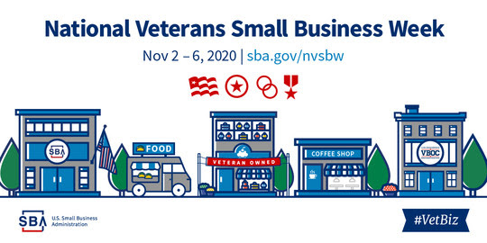 National Veteran Small Business Week November 2 through 6 2020