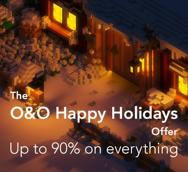 The O&O Happy Holiday Offer - 90% Off Coupon