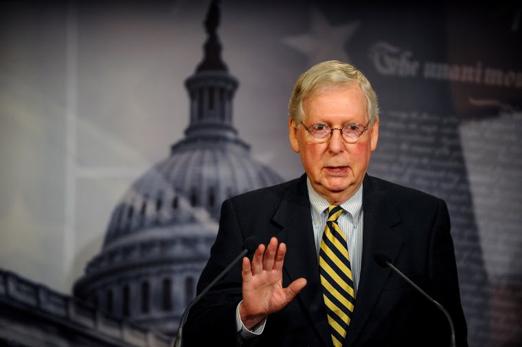 Mitch McConnell making a speech Mitch McConnell making a speech