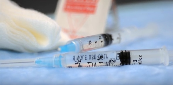 Two syringes