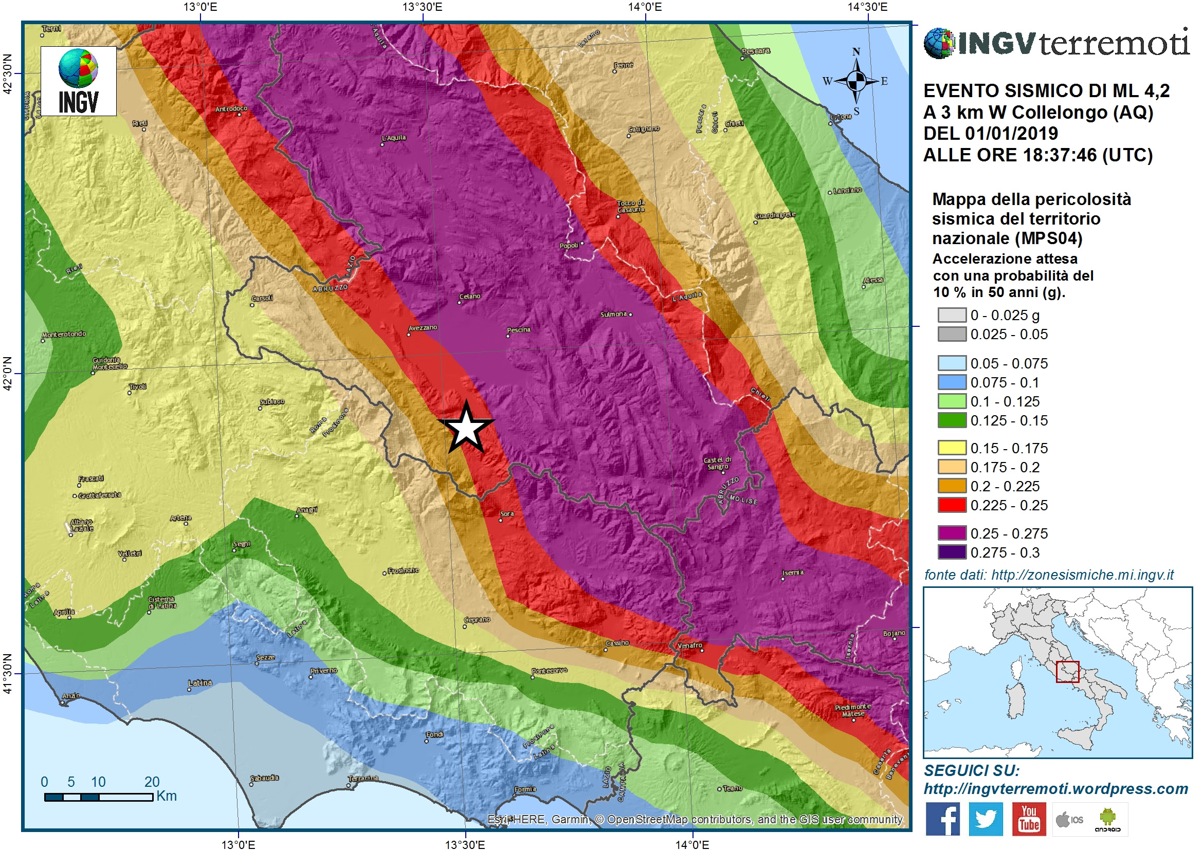 Terremoto in Abruzzo: paura per una scossa di magnitudo 4.2