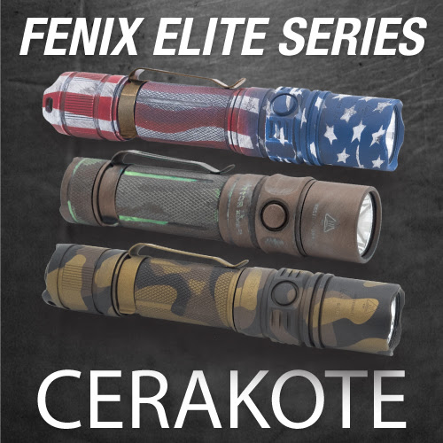 Fenix Elite Series Cerakoted Flashlights