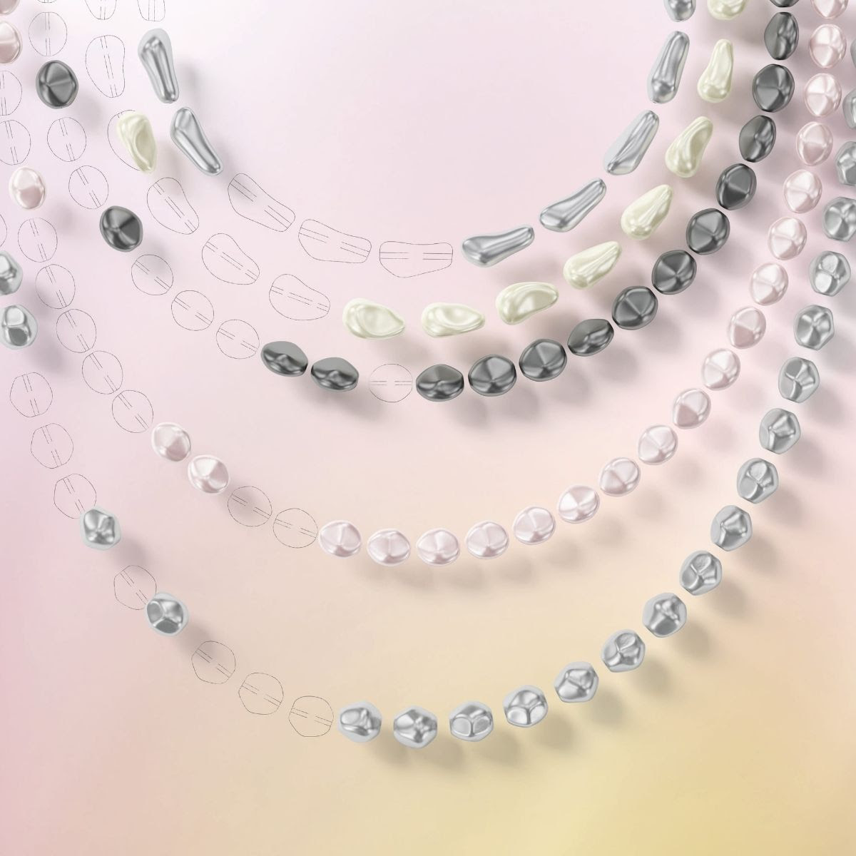 Baroque Crystal Pearls