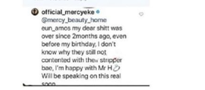 BBNaija star Mercy Eke confirms she is married, says she broke up with Ike months ago