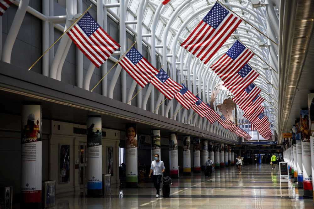 A man hid for months at a Chicago airport