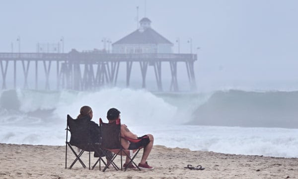 Storm Hilary nears Imperial beach, California, in August.