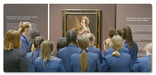 Artemisia at Sacred Heart Catholic High School © The National Gallery, London