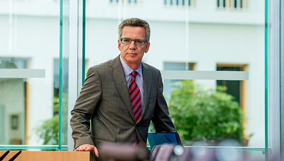 Thomas de Maizière, ministro alemán de Interior. Foto: Tomada de Russia Today.