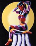 Mark Webster - Mandy 25.03 Abstract Geometric Futurist Figurative Oil Painting - Posted on Thursday, December 11, 2014 by Mark Webster