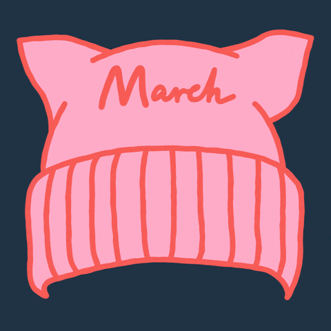 Pink hat - March: 10/17/20