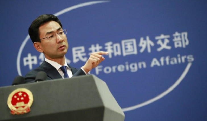 Foto: portavoz del Ministerio de Exteriores chino, Geng Shuang.