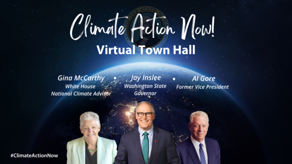 climate townhall graphic
