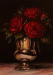 Red Roses in Sterling Silver Vase - Posted on Friday, February 20, 2015 by Carolina Elizabeth