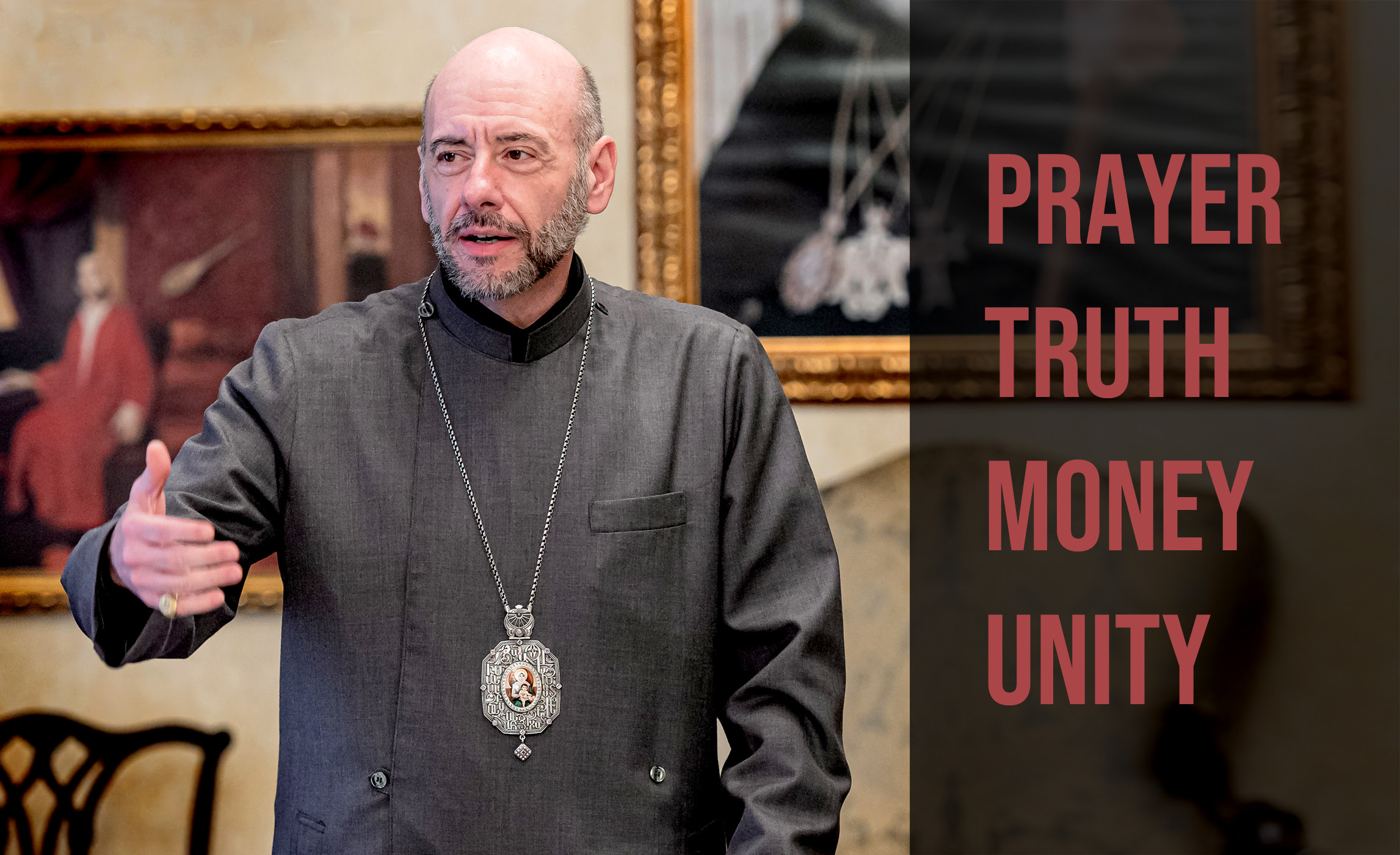 BDF explaining (Prayer, Truth, Money, Unity)