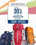  Upto 84 % off and extra 30 % off  on Backpacks