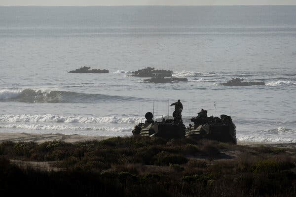 Image of search and rescue for missing and injured marines