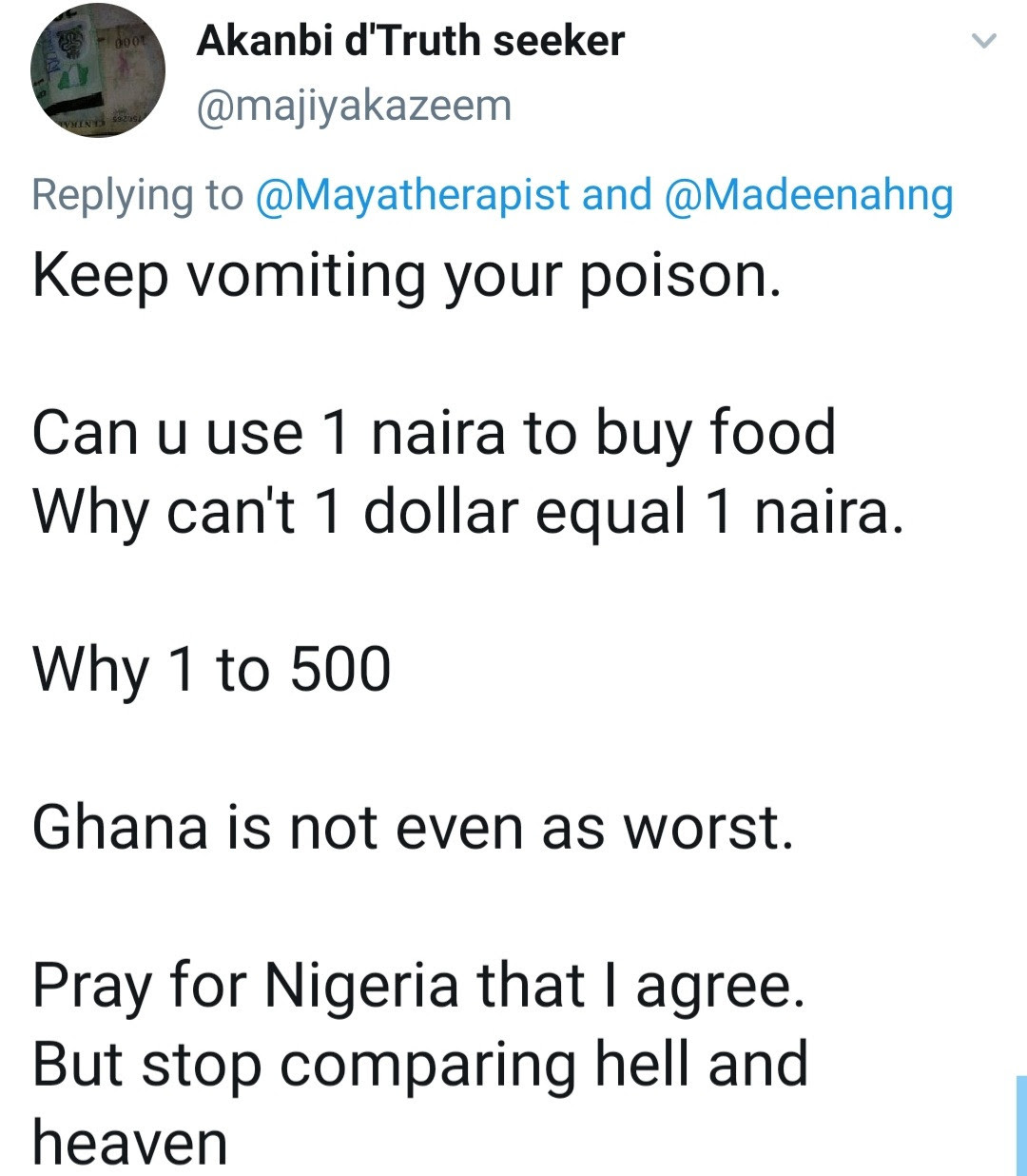 Trending message to Nigerians from a Nigerian living in the US sparks conversation