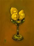 Lemons in Silver Chalice - Posted on Saturday, February 21, 2015 by Andre Pallat