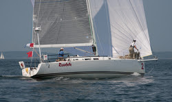 J/122 sailing Marblehead Halifax race
