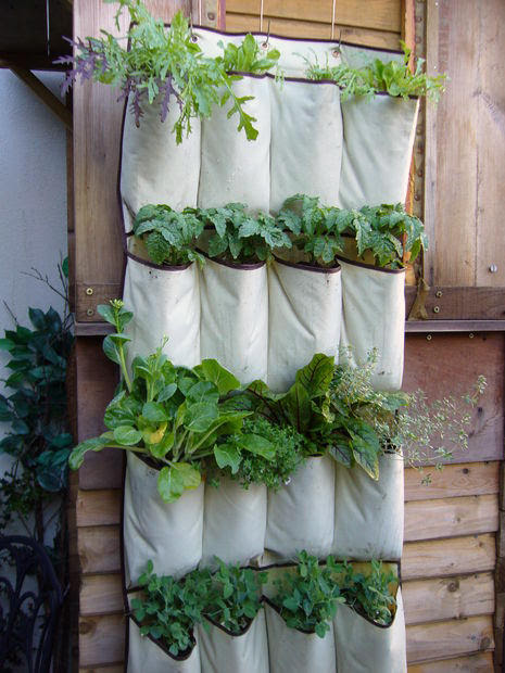 Turn a Small Space Into a Big Harvest  Pouch-garden