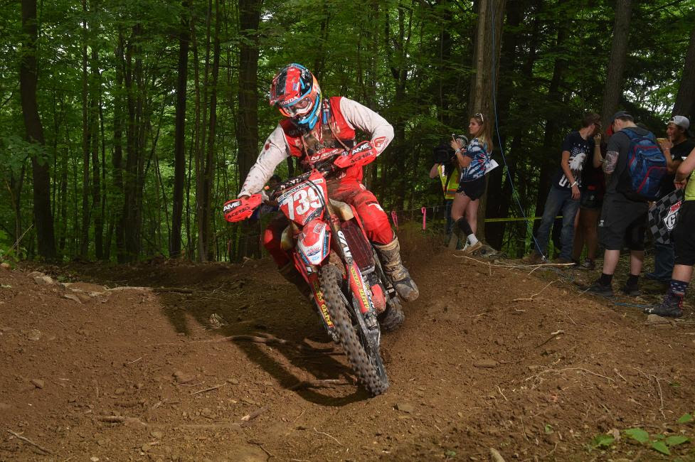 Trevor Bollinger was putting the pressure on K. Russell throughout the entire race, ultimately earning his best finish of the season with a second overall.