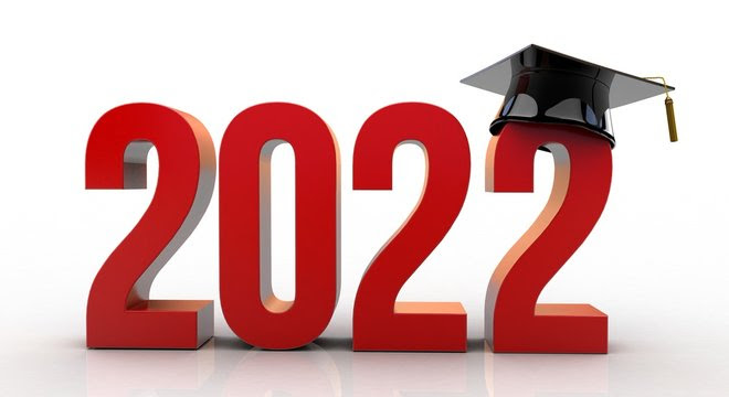 2022 text with graduation hat Stock Illustration | Adobe Stock