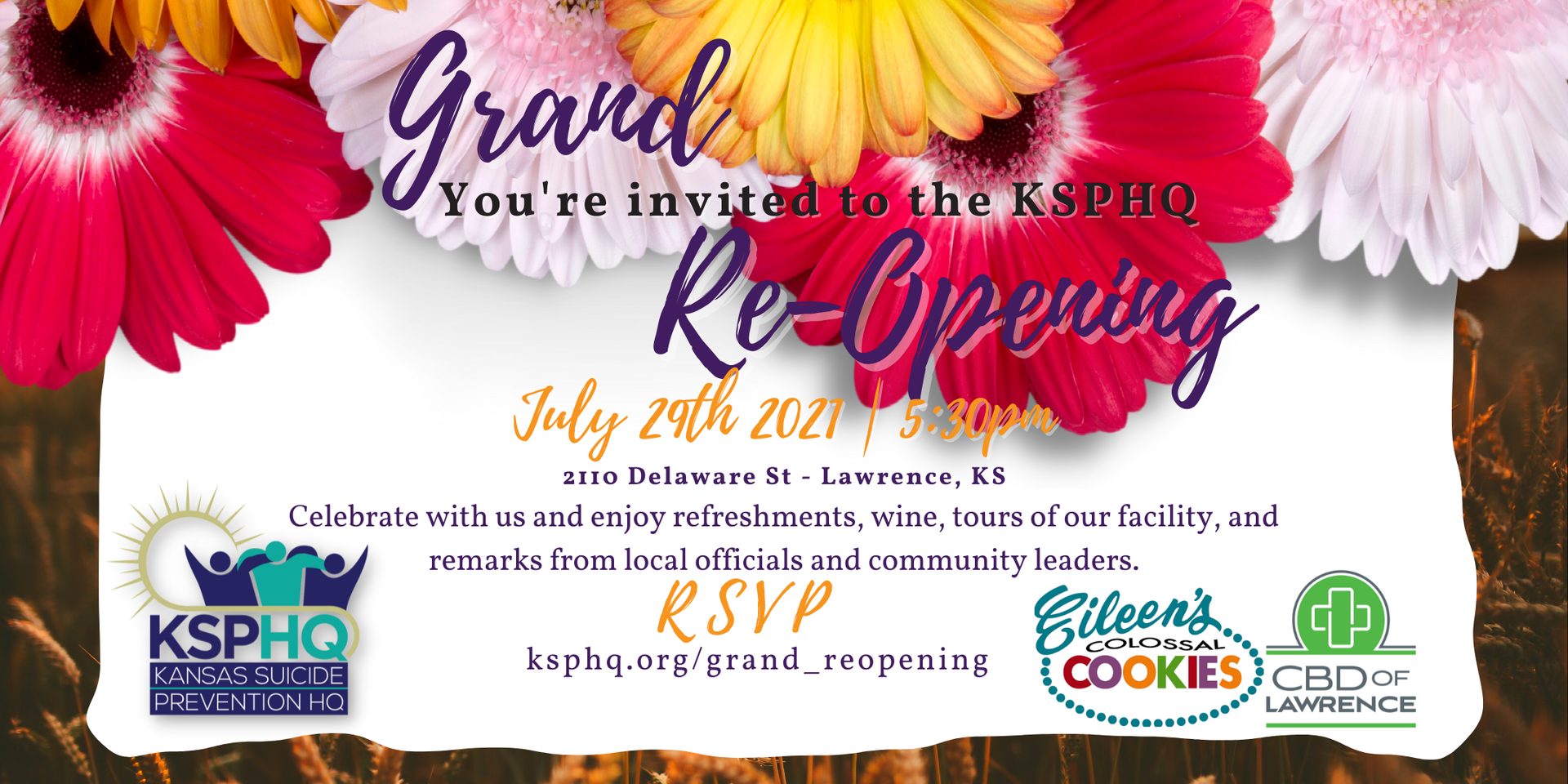 KSPHQ Grand Re-Opening Invite Image