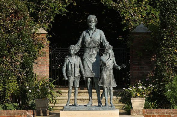 The Princess Diana memorial at Kensington Palace