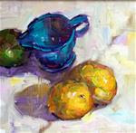 "Lemons in Southern Light", 8x8" - Posted on Thursday, December 11, 2014 by Ann Feldman