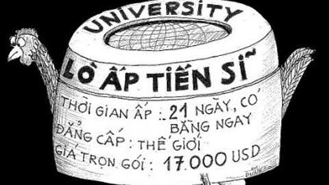 Việt Nam có những lò ấp với tần xuất rất nhanh các tiến sĩ. Ảnh: Internet.