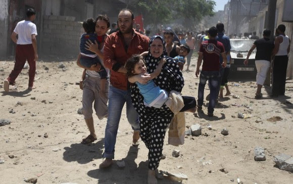 Alarma: bombardeo en Gaza. Foto: Reuters