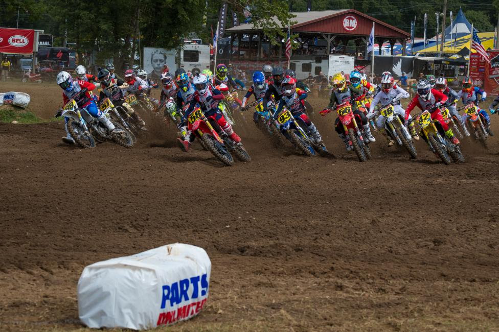 The B class racing was intense on the first day at Loretta Lynn's.
