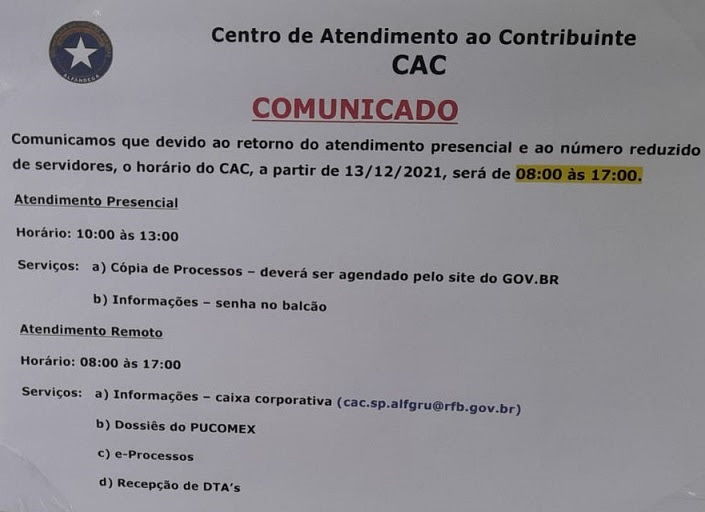 Comunicado CAC