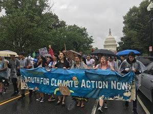 Youth turned out for the Zero Hour March in D.C. on July 21st! Photo by Kristen Doerer