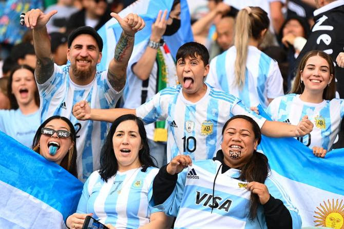 Argentina fans at the last World Cup
