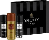 Yardley Assorted Men Body Spray Tri Pack Combo Set (Set of 3)