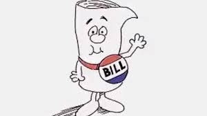 Cartoon of a bill
