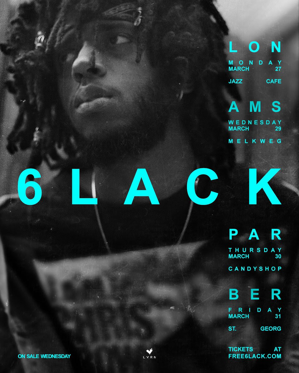 6lack european tour