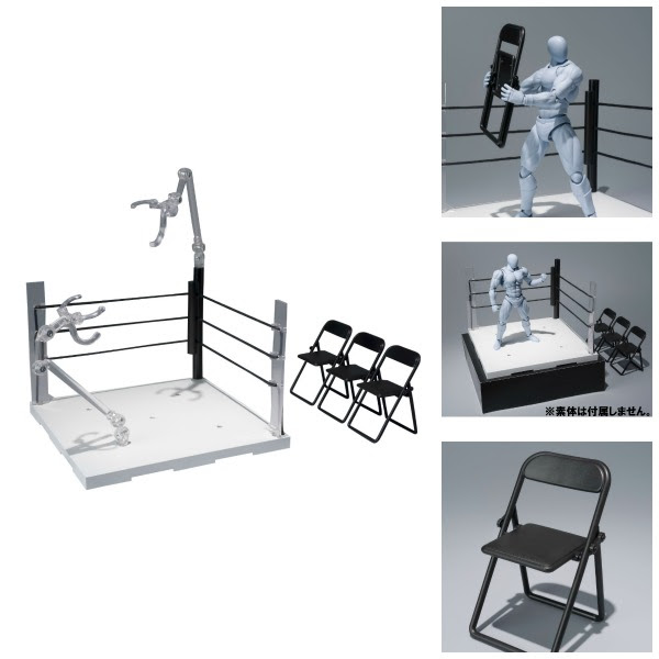 ACT. RING CORNER (NEUTRAL) & SILLA PLEGABLE SET TAMASHII STAGE ACT. RING CORNER (NEUTRAL) & SILLA PLEGABLE SET TAMASHII STAGE