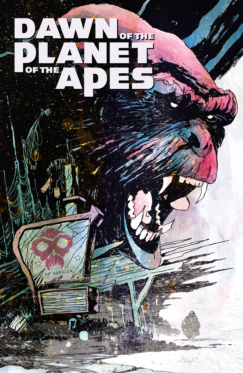 DAWN OF THE PLANET OF THE APES #2 Cover A by Christopher Mitten