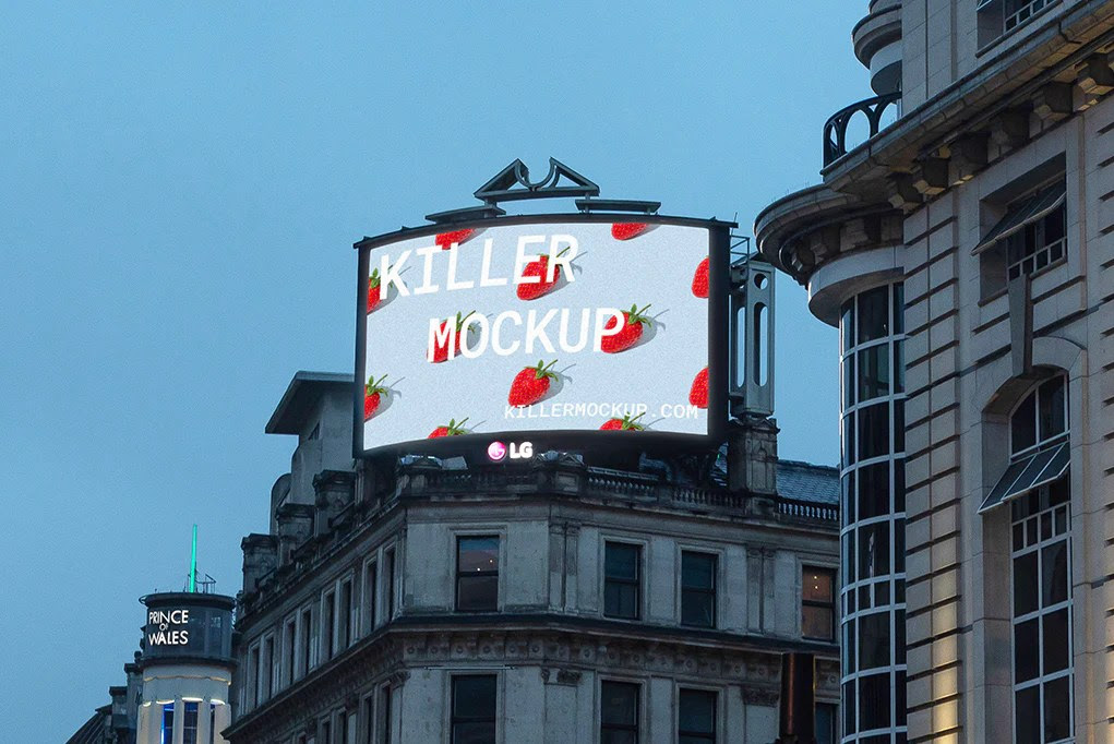 London Billboard Mockup 3 Horizontal Killer Mockup