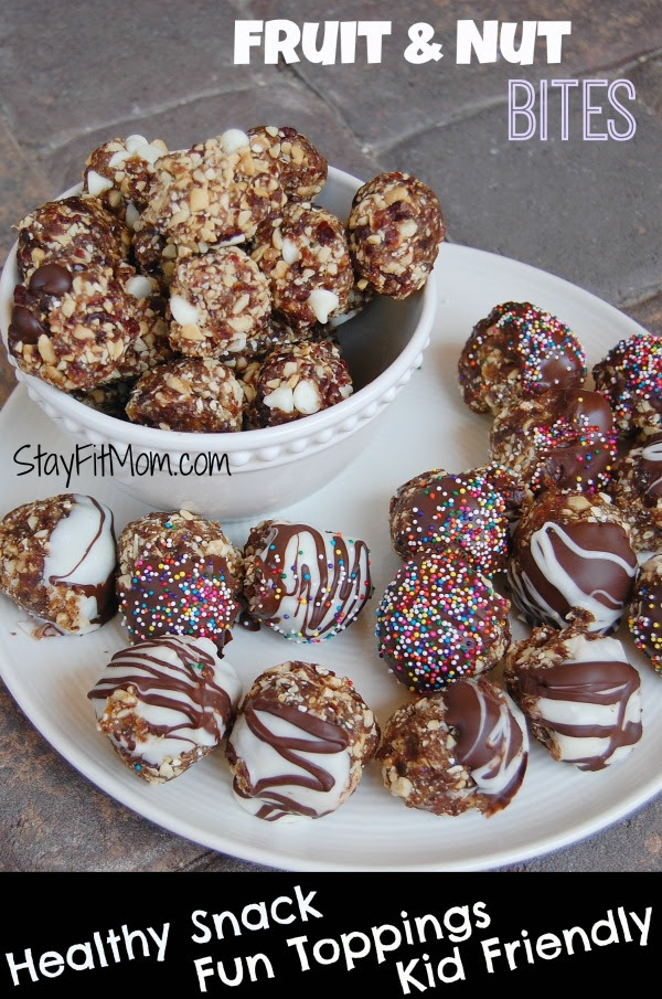 Healthy, kid-friendly & FUN fruit and nut Bites!