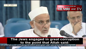 Muslim cleric: The Jews’ “abominations…merited their transformation into apes and pigs”