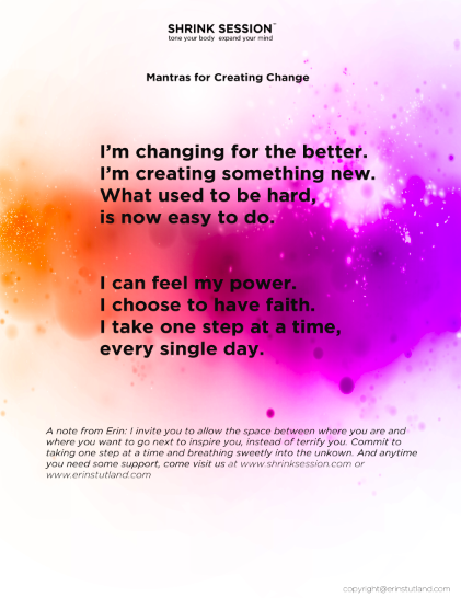 I Am Changing For the Better - Erin Stutland